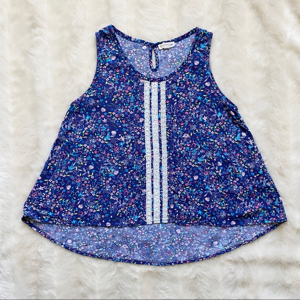 Girls floral tank top